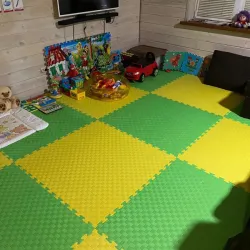 Мягкий модульный пол для детских игровых комнат 100x100 см., толщина 1,2 см